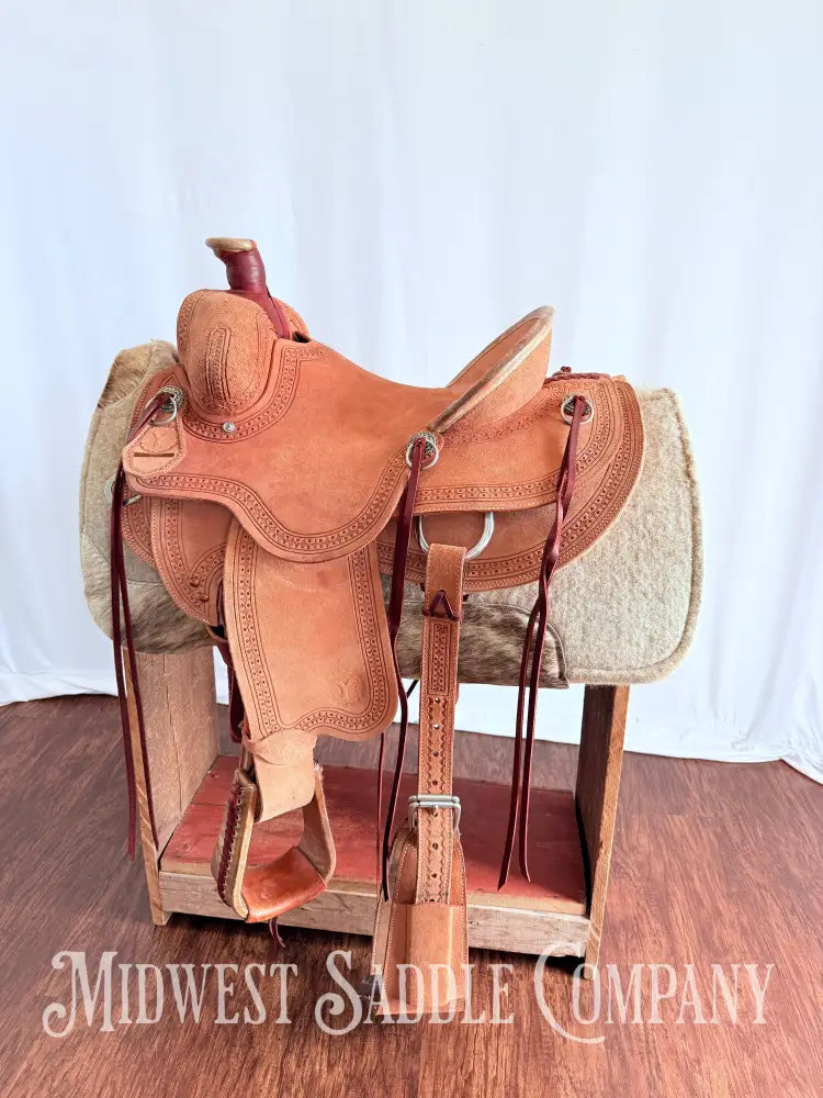 14.5” Circle Y Western Association Ranch Saddle Wide Tree