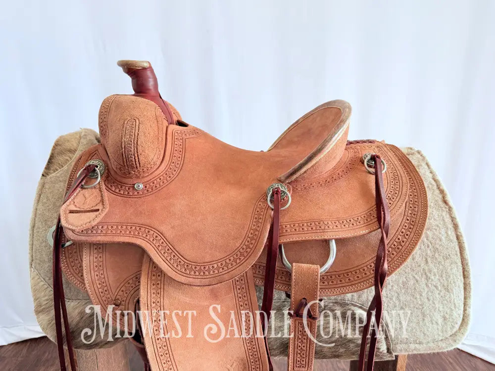 14.5” Circle Y Western Association Ranch Saddle Wide Tree