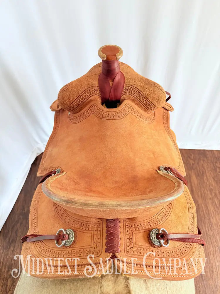 14.5” Circle Y Western Association Ranch Saddle Wide Tree