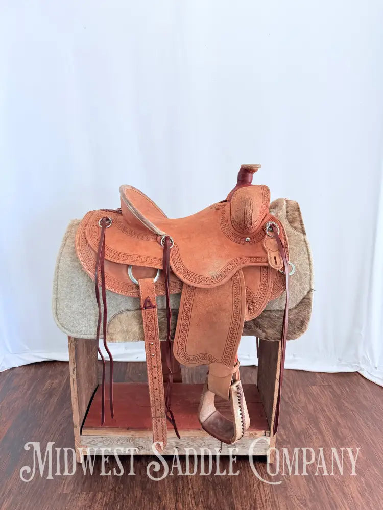 14.5” Circle Y Western Association Ranch Saddle Wide Tree