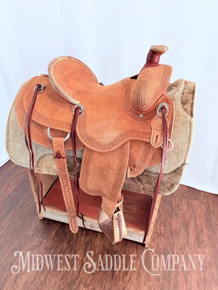 14.5” Circle Y Western Association Ranch Saddle Wide Tree