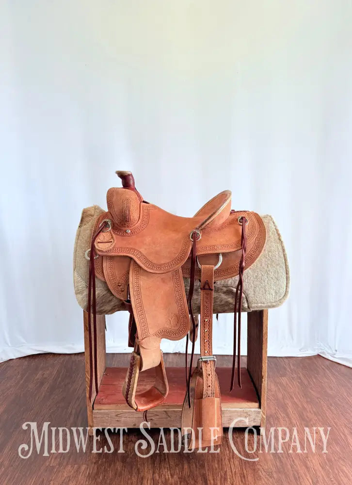 14.5” Circle Y Western Association Ranch Saddle Wide Tree