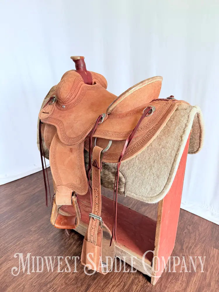 14.5” Circle Y Western Association Ranch Saddle Wide Tree