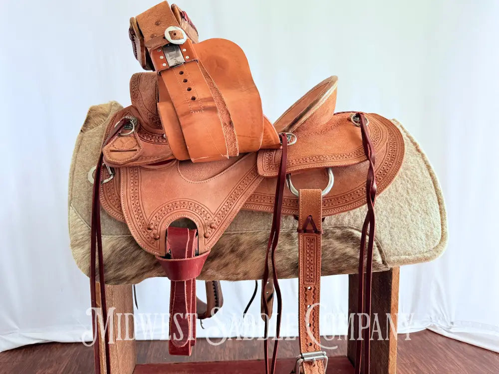 14.5” Circle Y Western Association Ranch Saddle Wide Tree