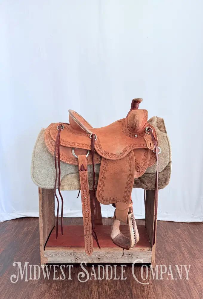 14.5” Circle Y Western Association Ranch Saddle Wide Tree