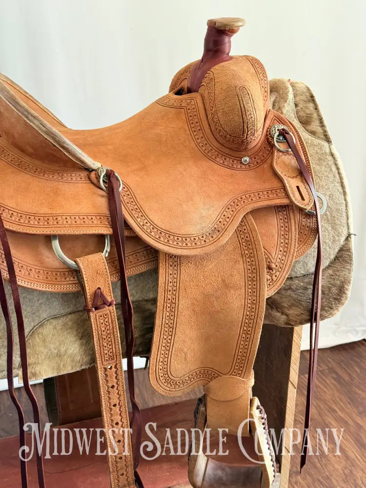 14.5” Circle Y Western Association Ranch Saddle Wide Tree