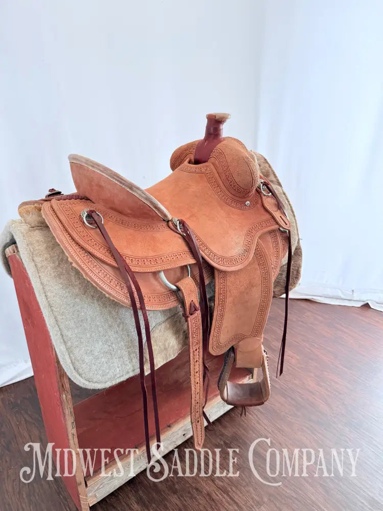 14.5” Circle Y Western Association Ranch Saddle Wide Tree
