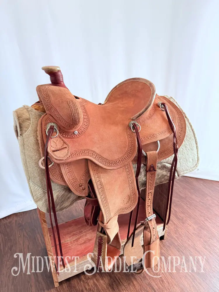 14.5” Circle Y Western Association Ranch Saddle Wide Tree