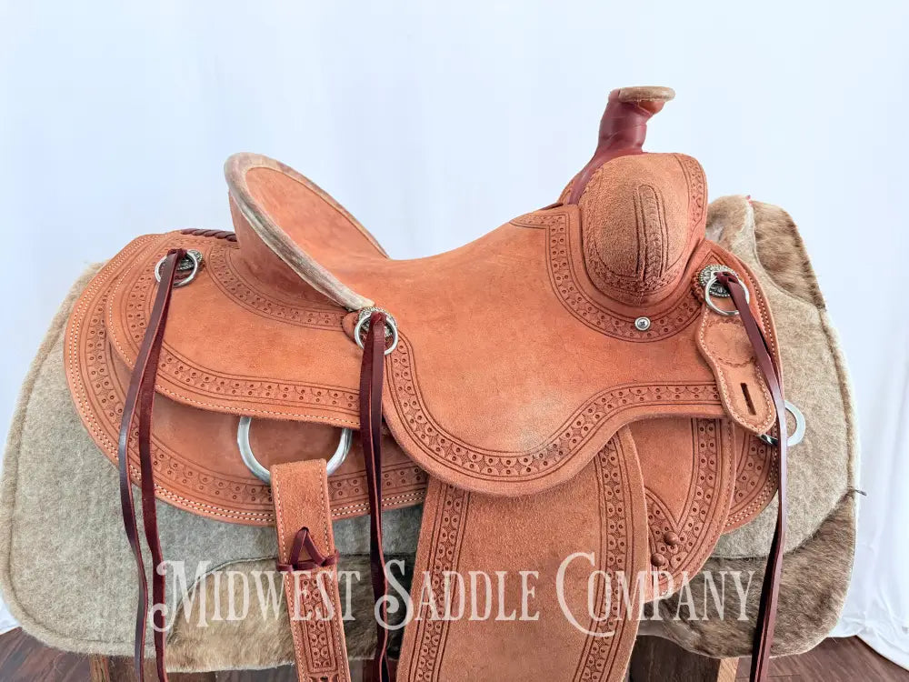 14.5” Circle Y Western Association Ranch Saddle Wide Tree