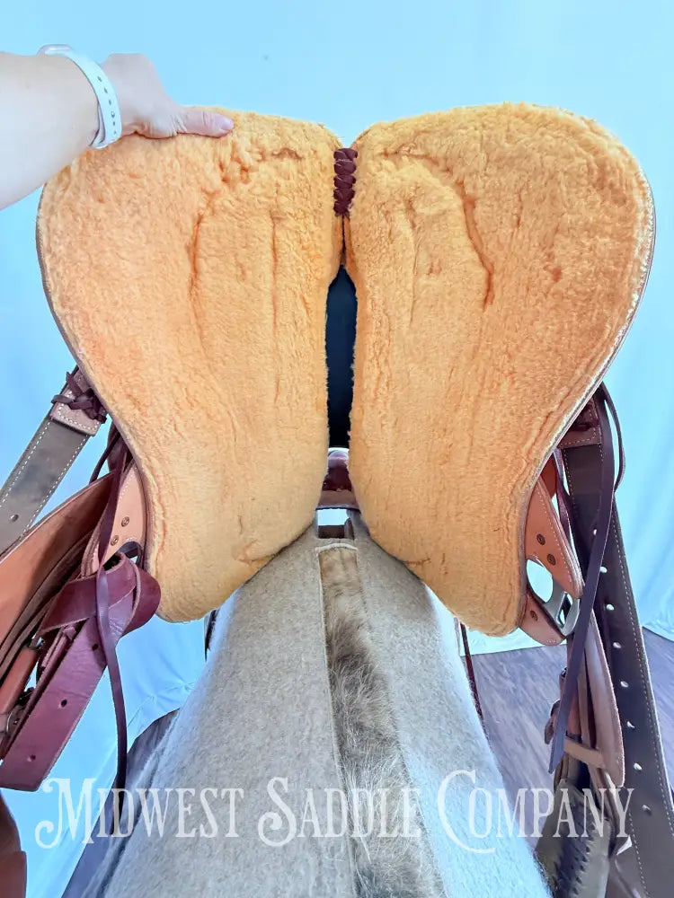 14.5” Circle Y Western Association Ranch Saddle Wide Tree