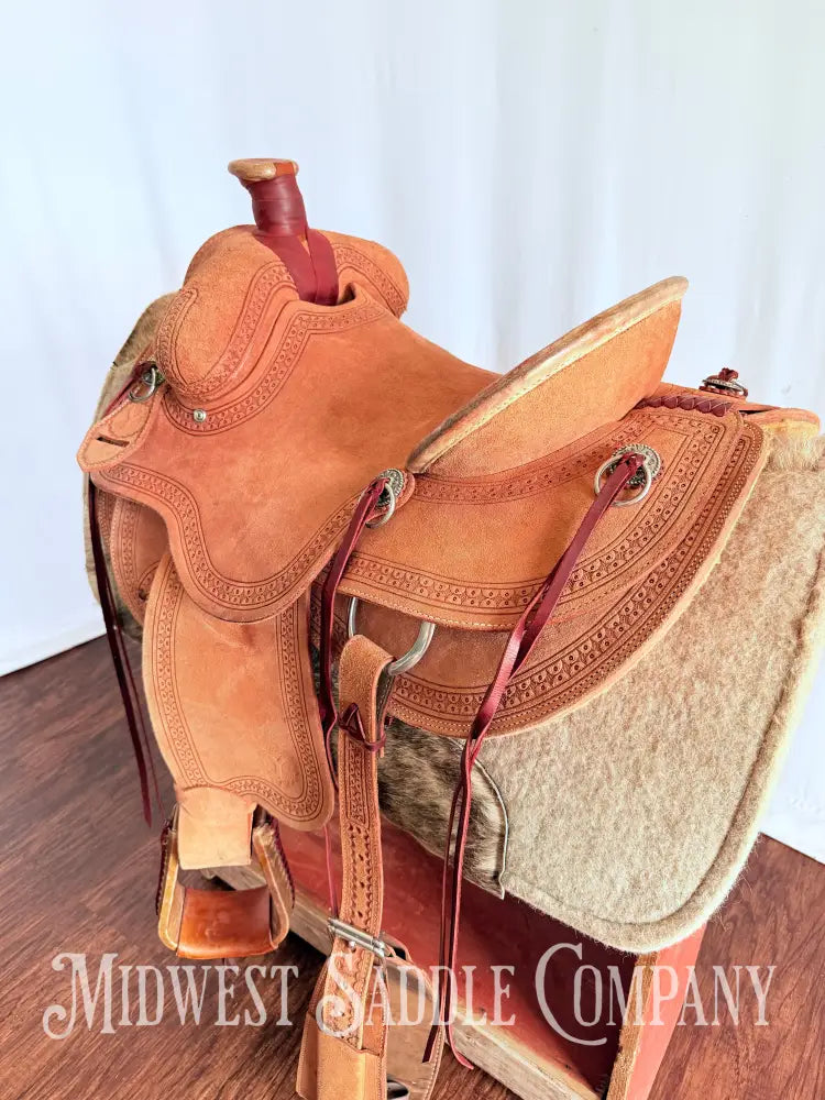 14.5” Circle Y Western Association Ranch Saddle Wide Tree