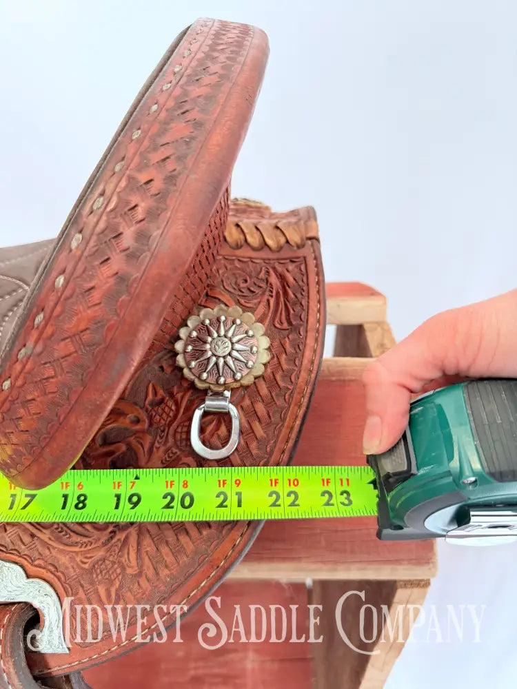 14.5” Double J Pozzi Pro Western Barrel Saddle Western Saddle