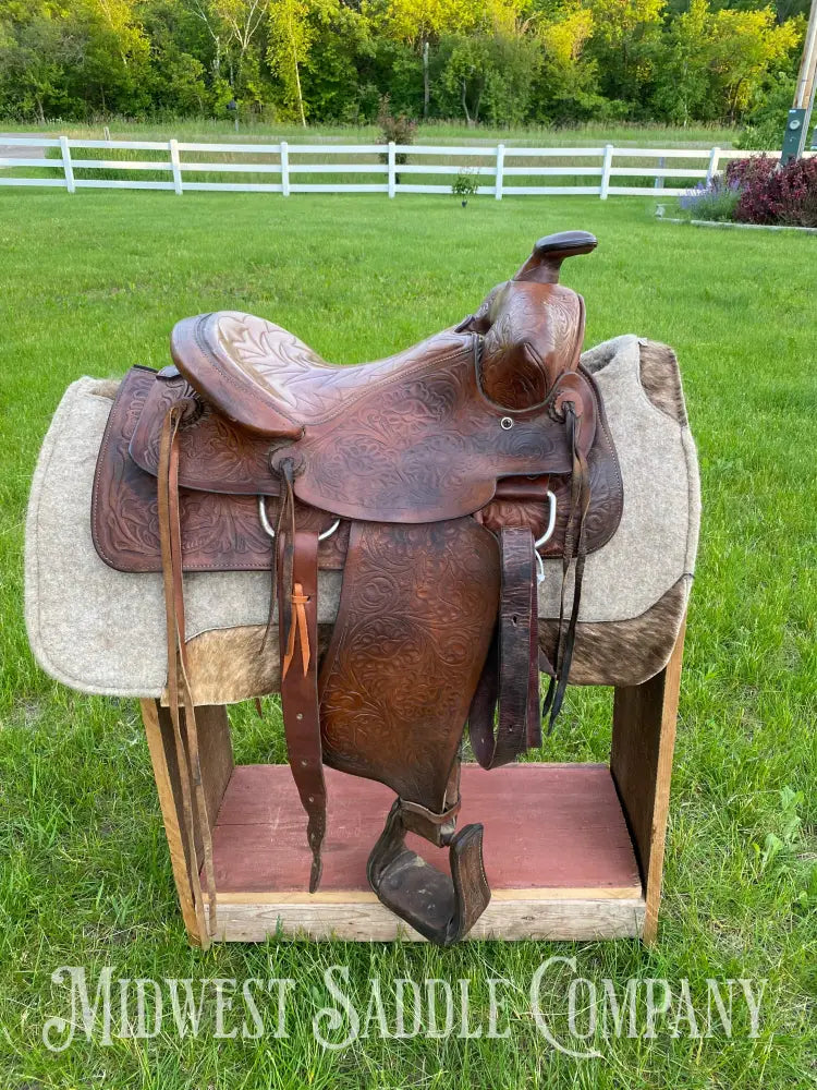 Vintage Bona retailer Allen Western horse saddle bags