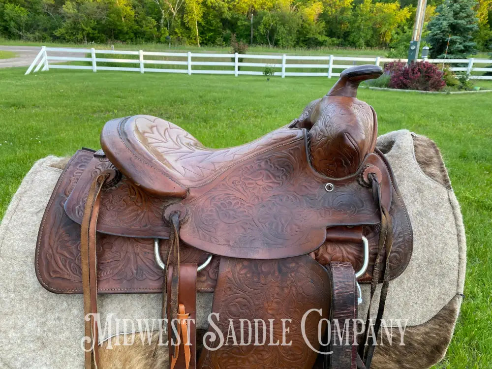 14’ Vintage Bona Allen Western Ranch Saddle