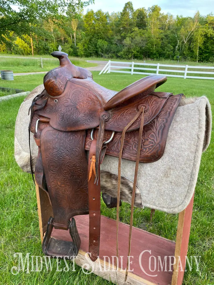 14’ Vintage Bona Allen Western Ranch Saddle
