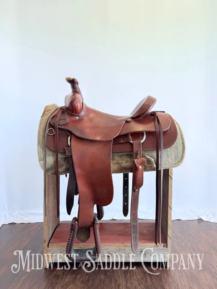 16” Colorado Saddlery Western Roping Saddle with Breast Collar Wide Fit