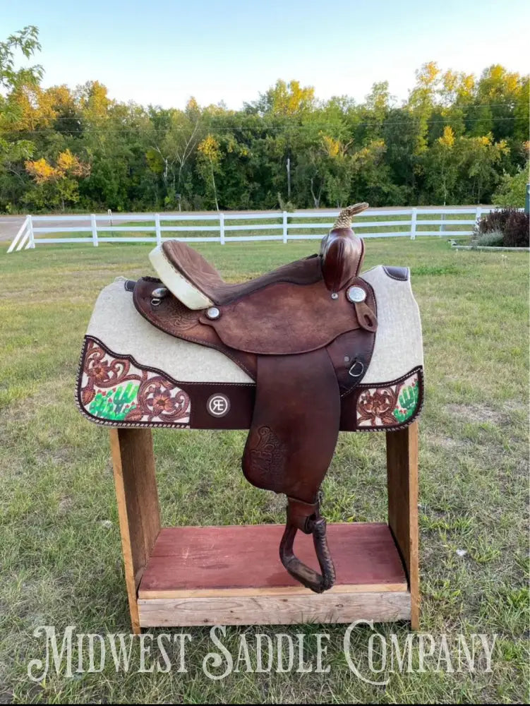 15’ American Saddlery Western Barrel Saddle