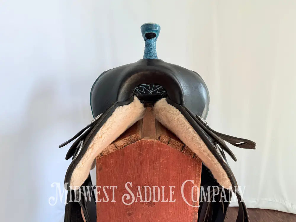 15” Circle Y High Horse Mercury Western Barrel Saddle Lightweight Synthetic Round Skirt Western Saddle