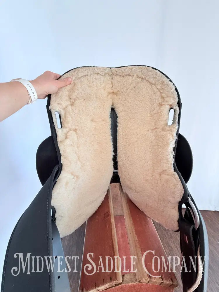 15” Circle Y High Horse Mercury Western Barrel Saddle Lightweight Synthetic Round Skirt Western Saddle