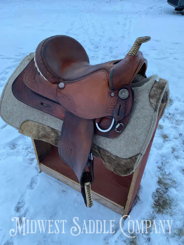15” Reichert Saddlery Barrel Saddle Western