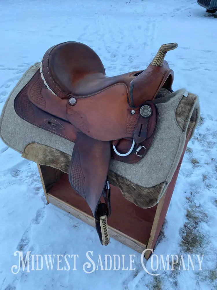 15” Reichert Saddlery Barrel Saddle Western