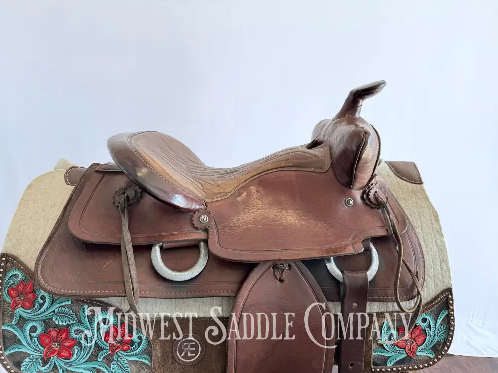15” Royal Saddlery Western Leather Trail Saddle - Made in Minnesota Western Saddle