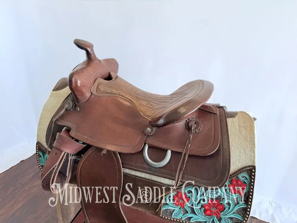 15” Royal Saddlery Western Leather Trail Saddle - Made in Minnesota Western Saddle