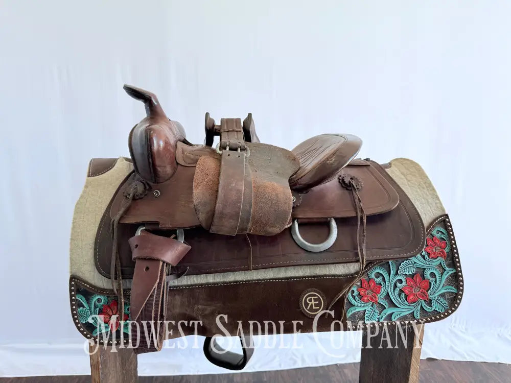 15” Royal Saddlery Western Leather Trail Saddle - Made in Minnesota Western Saddle