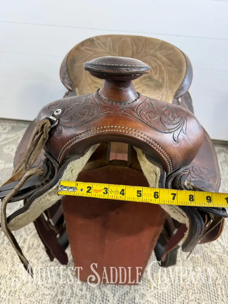 15” Tex Tan Hereford Brand Western Ranch Saddle - 6” Gullet 16” / 6” Western Saddle