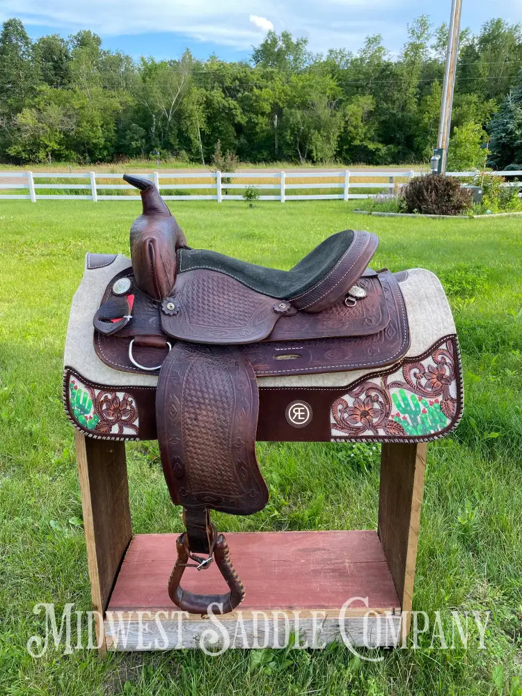 15” Timber Ridge Saddle Co. Western Trail Horse Saddle – Midwest