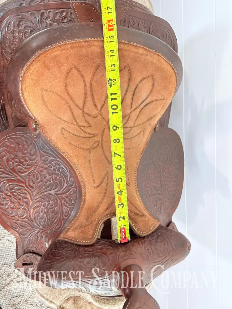 15” Vintage Simco 3100 Western Trail Saddle 6.5” Gullet