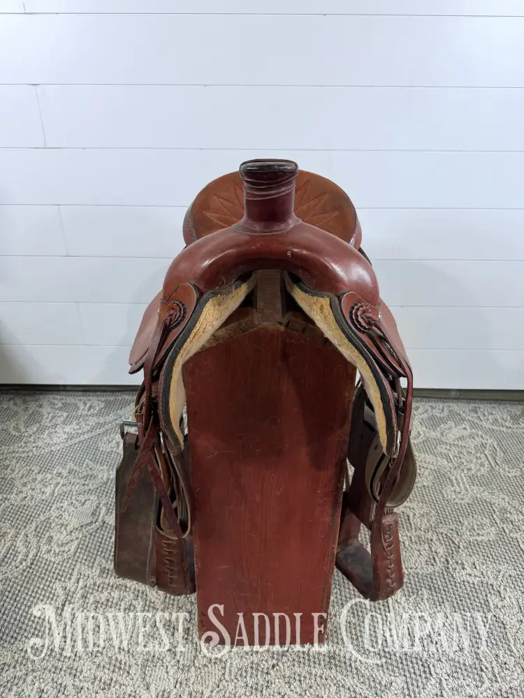 16’’ American Saddlery Western Roping Saddle 6.75’’ Gullet - 16’’ / 6.75’’ - Western Saddle