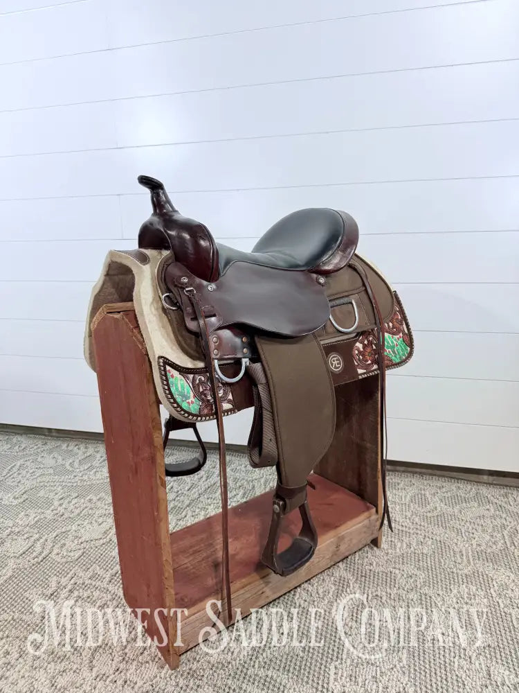 16” Circle Y High Horse Western Lady Trail Saddle Leather & Synthetic Cordura Brown