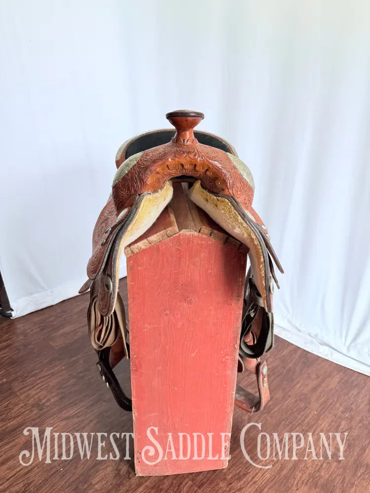 16” Circle Y Western Silver Show Saddle Light Oil Regular Tree
