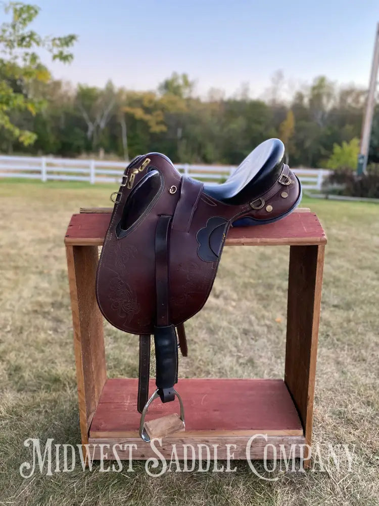 16” The Australian Stock Saddle Co. By Colin Dangaard - Traditional Full Flap Hornless
