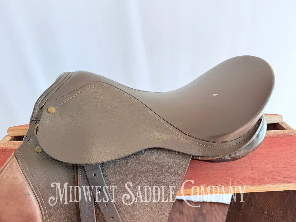 18” All Purpose English Saddle with Leathers & Irons Medium Wide Tree English Saddle
