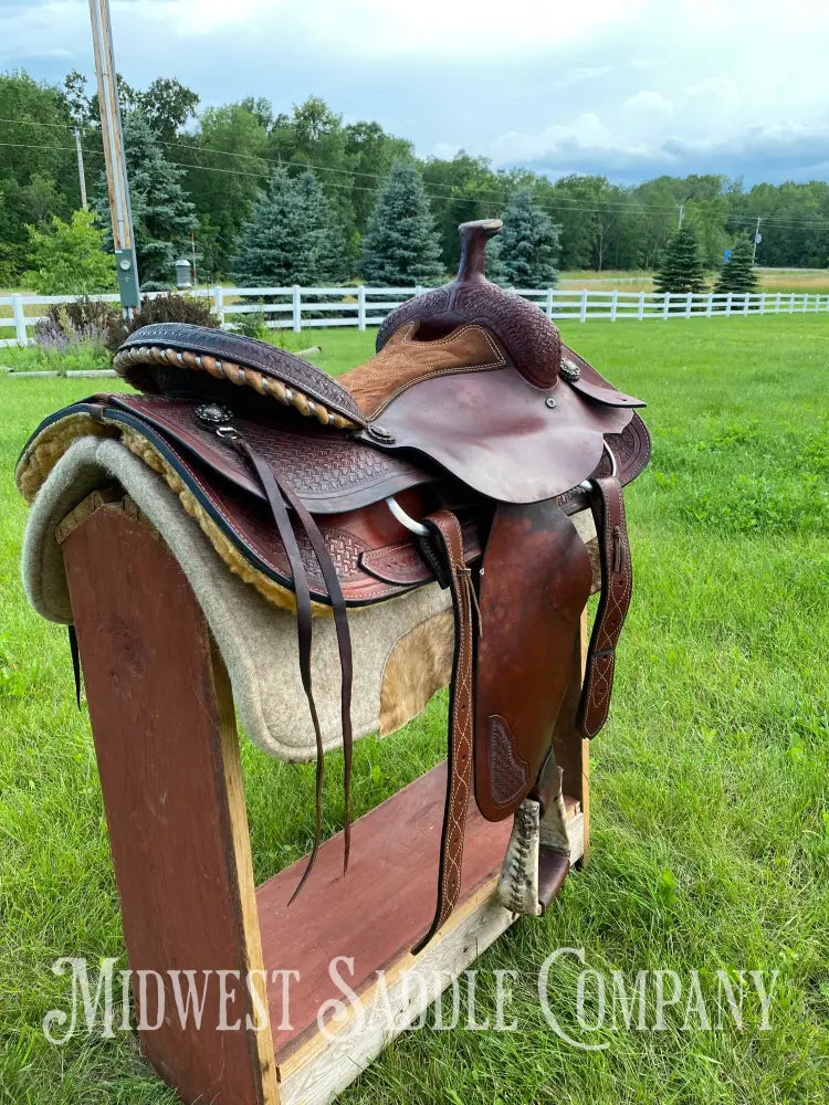 18’ Corriente Saddle Co. Cutting - Western Draft Horse Ranch Cutter Model 7916