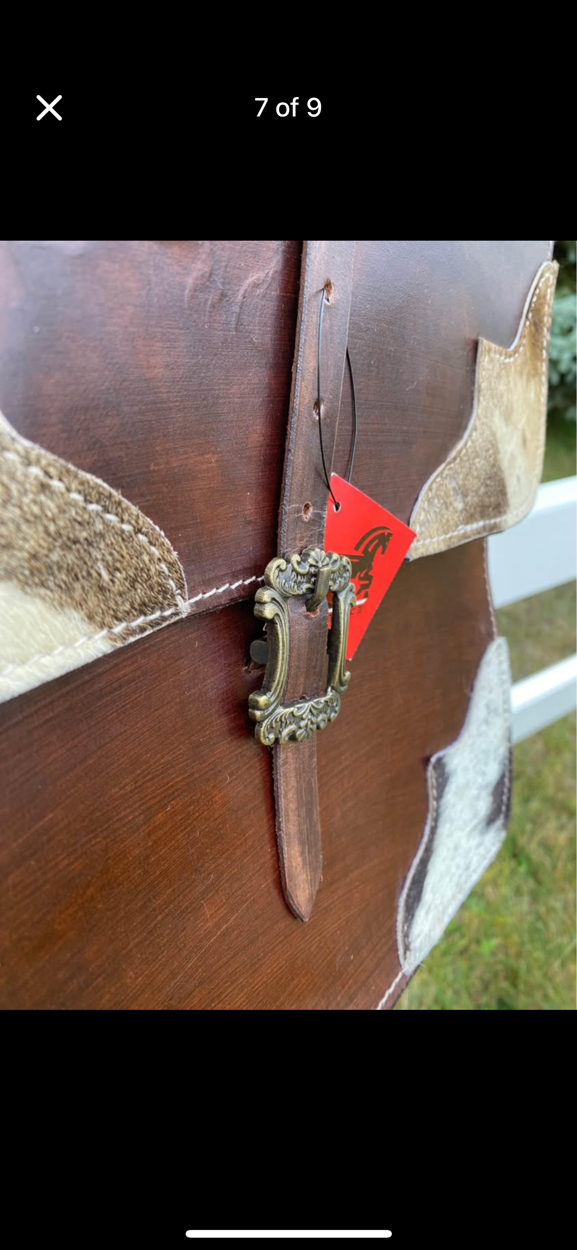 NWT Hair-On Cowhide Leather Western Horse Saddle Bags
