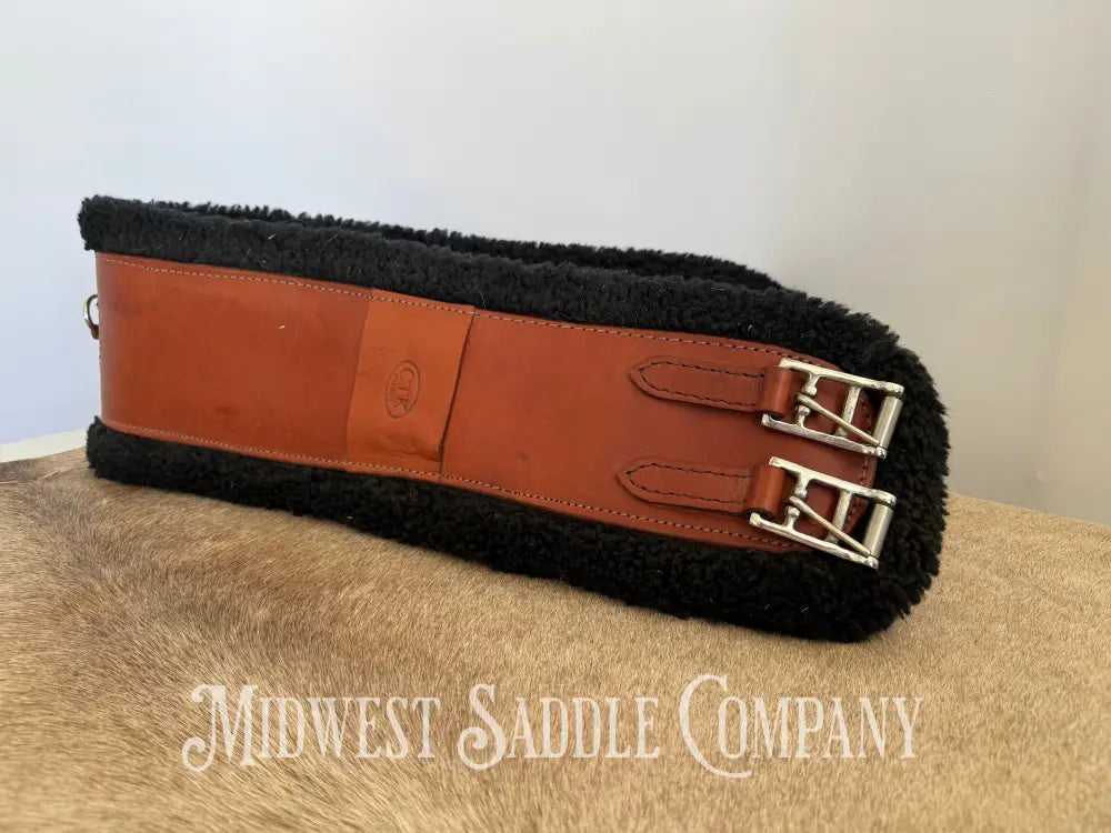44” Leather CTK Saddlery Sheepskin Fleece Girth Girth