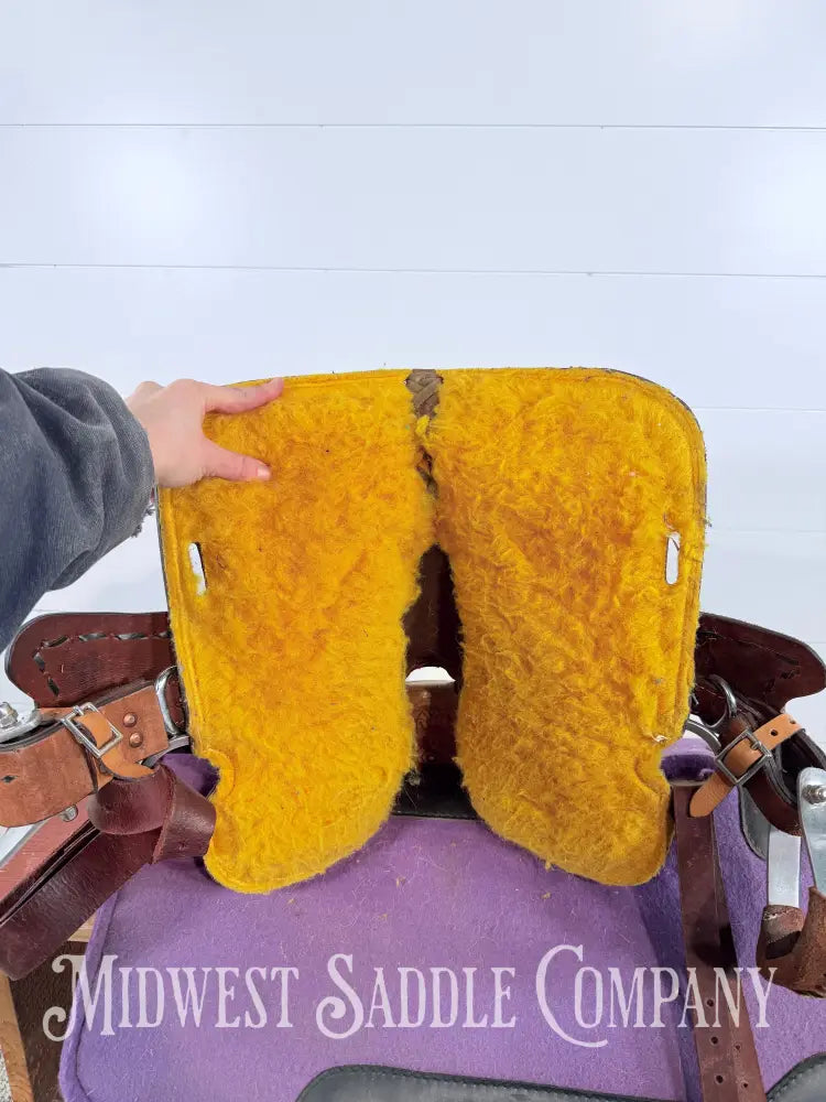 8” Royal King Youth Reno Buckstitch Roughout Pony Barrel Saddle Western Saddle