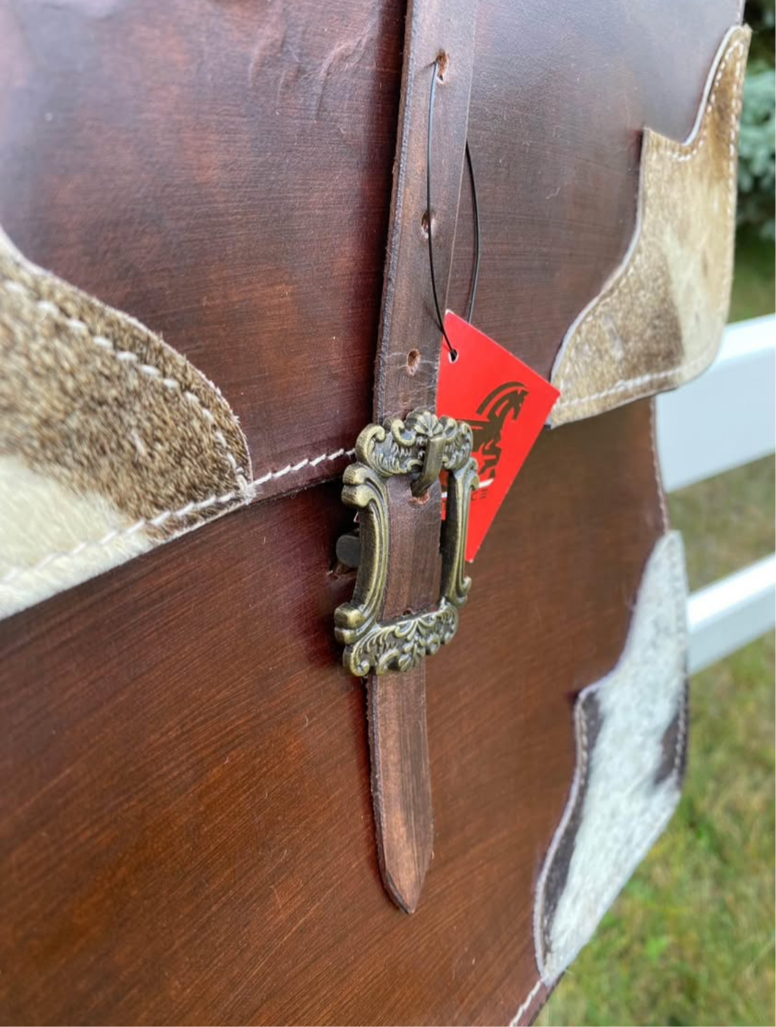 NWT Hair-On Cowhide Leather Western Horse Saddle Bags