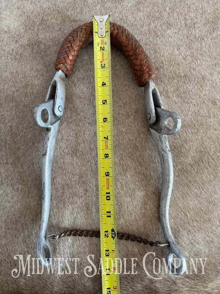 Aluminum Mechanical Hackamore Braided Leather Noseband Hackamore