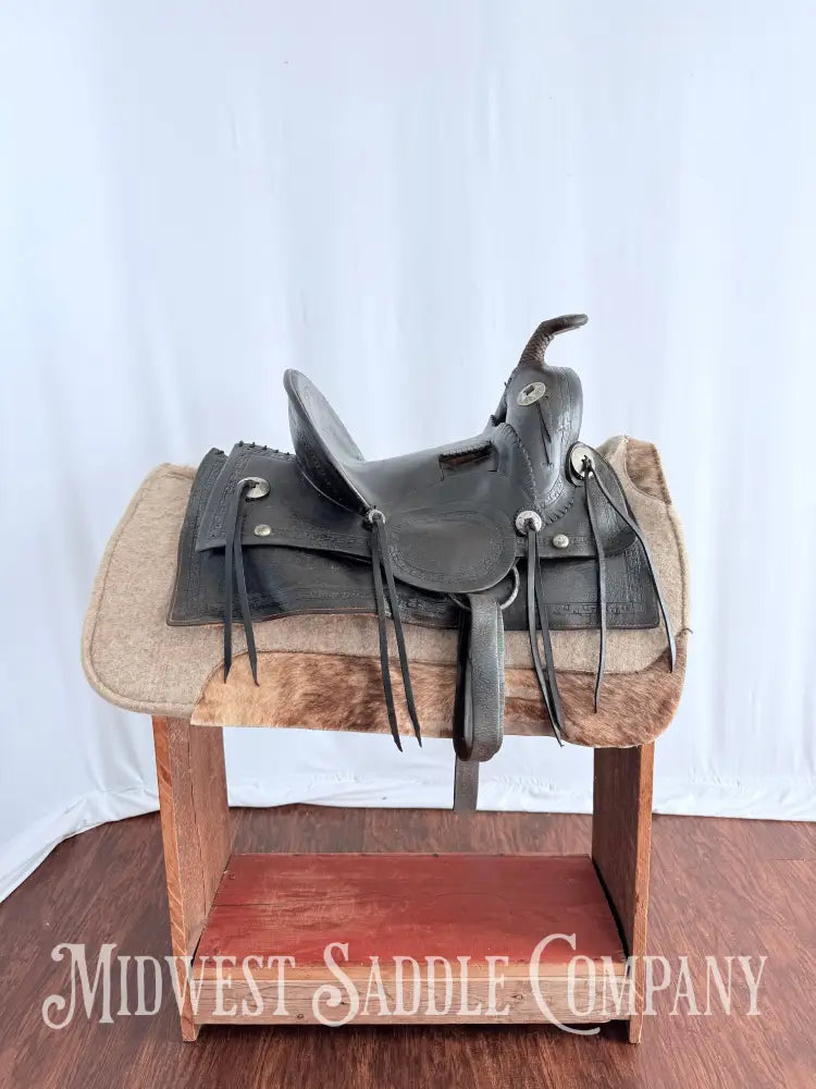 Antique Palmer & Denham Baker City OR High Back Western Cowboy Saddle Western Saddle