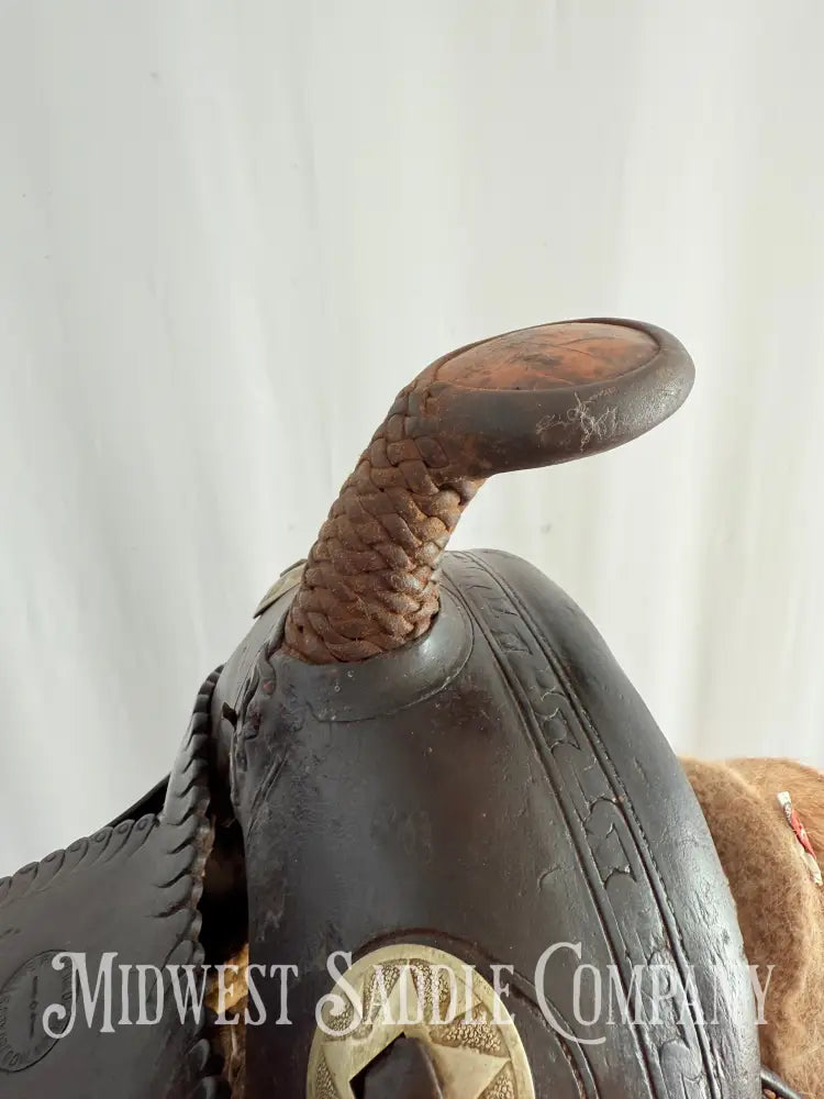 Antique Palmer & Denham Baker City OR High Back Western Cowboy Saddle Western Saddle
