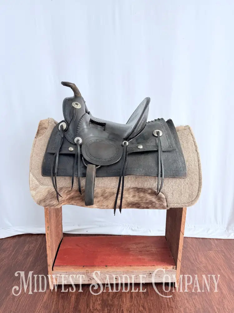 Antique Palmer & Denham Baker City OR High Back Western Cowboy Saddle Western Saddle