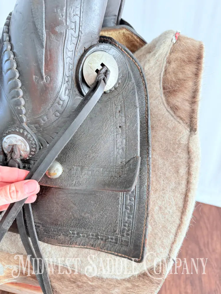 Antique Palmer & Denham Baker City OR High Back Western Cowboy Saddle Western Saddle