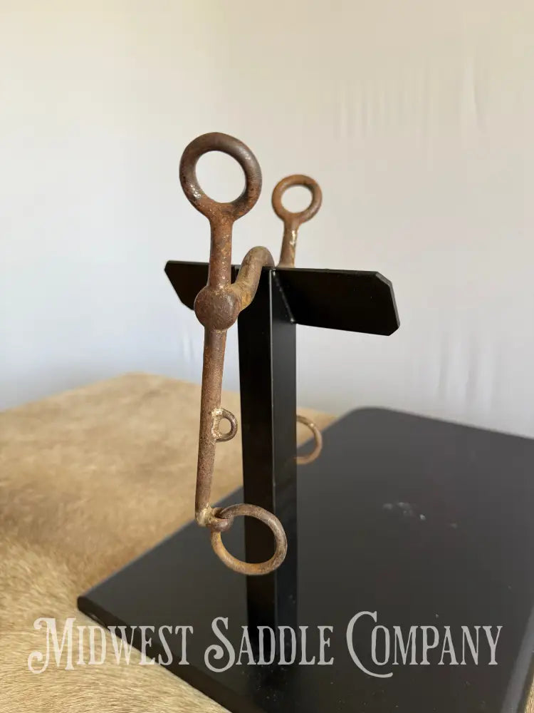 Antique U.S. WWI Cavalry Collectible Rustic Iron Horse Bit Bit