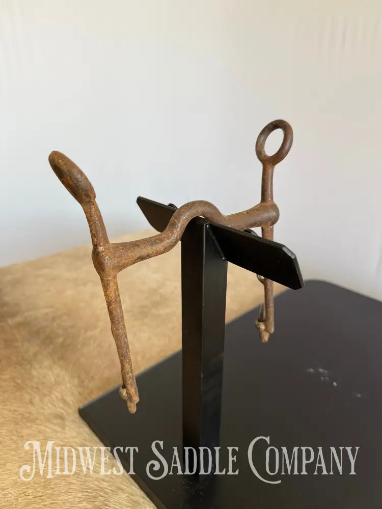 Antique U.S. WWI Cavalry Collectible Rustic Iron Horse Bit Bit