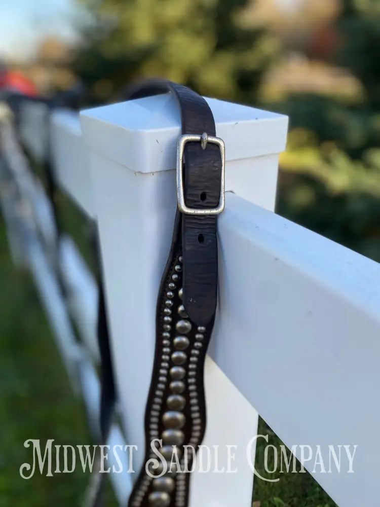 Beautiful Antique Studded Horse Martingale Breast Collar - Vintage Collectible Breast Collar