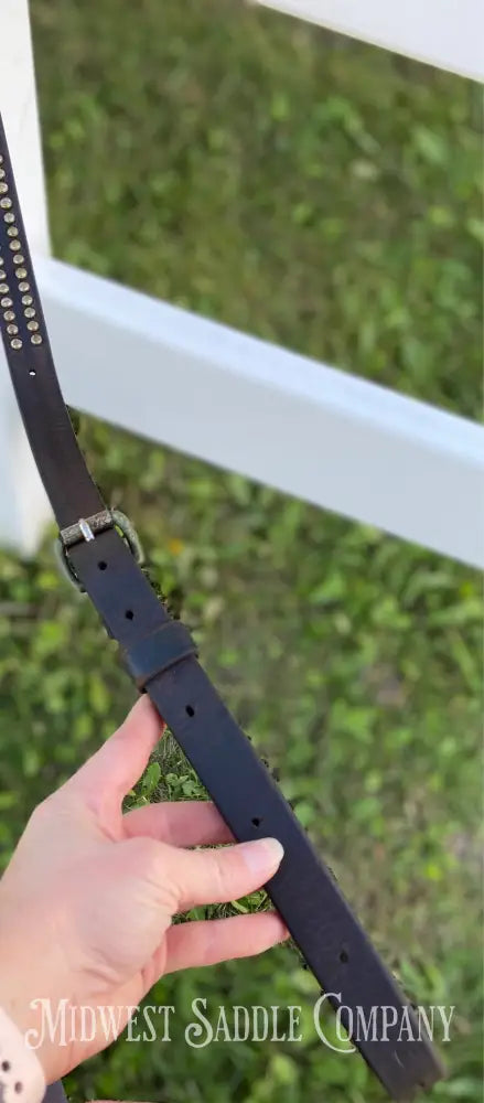 Beautiful Antique Studded Horse Martingale Breast Collar - Vintage Collectible Breast Collar